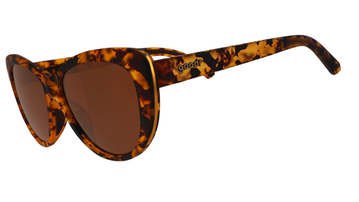 Cat-eye, tortoise shell goodr sunglasses