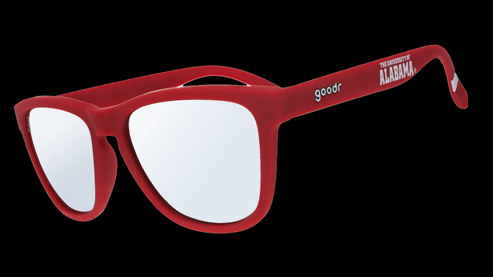 The University of Alabama red goodr sunglasses