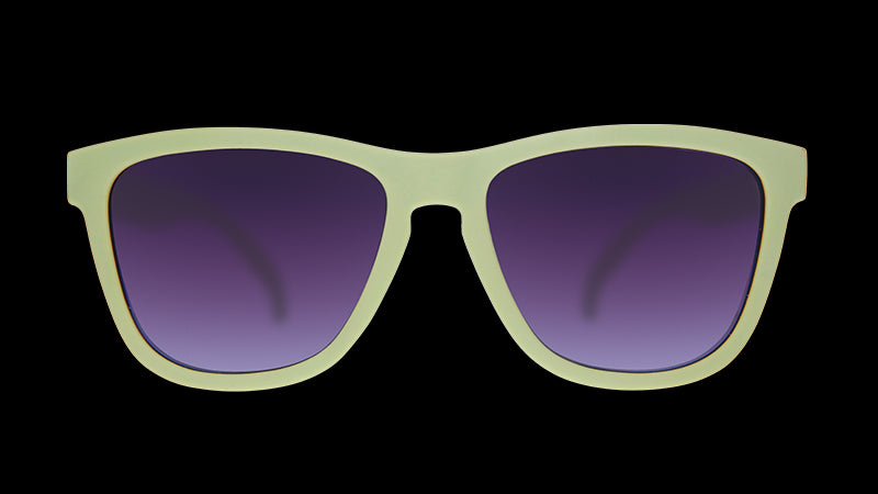 Dawn of A New Sage | green square sunglasses with gradient purple lenses | goodr OG sunglasses