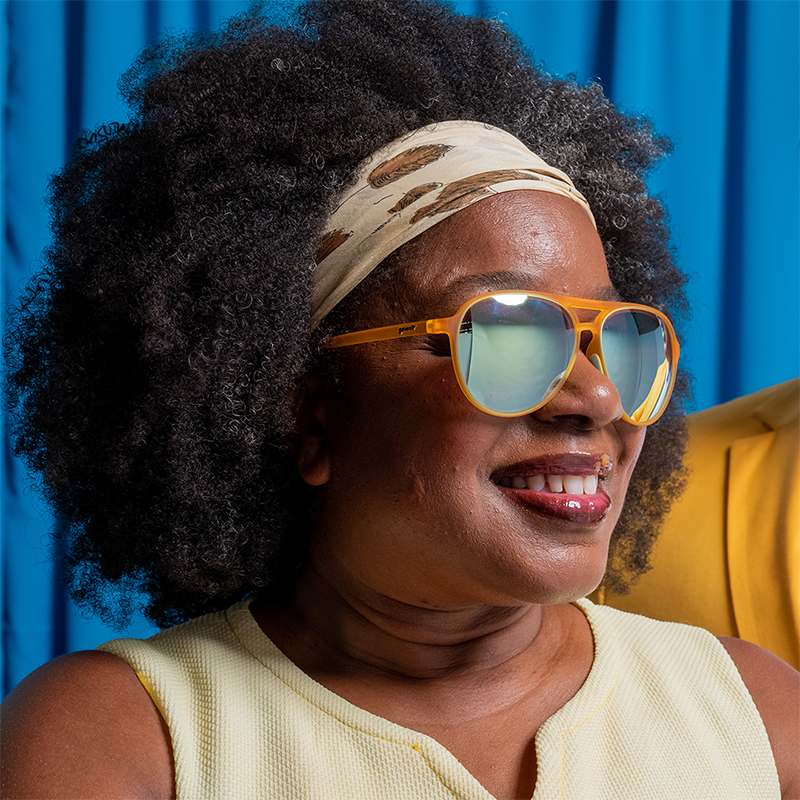 Cheesy Flight Attendant-MACH Gs-RUN goodr-4-goodr sunglasses