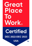 A Great Place to Work certification.
